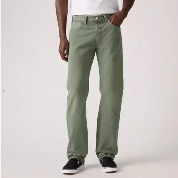 Levi's 501 Original Fit Men's Jeans - 100% Cotton - 35W 34L - Picture 3 of 5